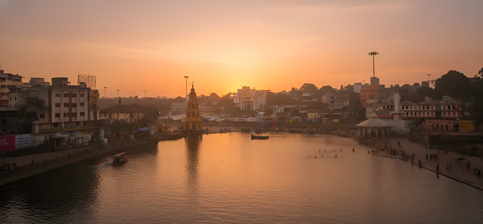 Ramkund Ghat at Panchavati, Nashik on the banks of Godavari River